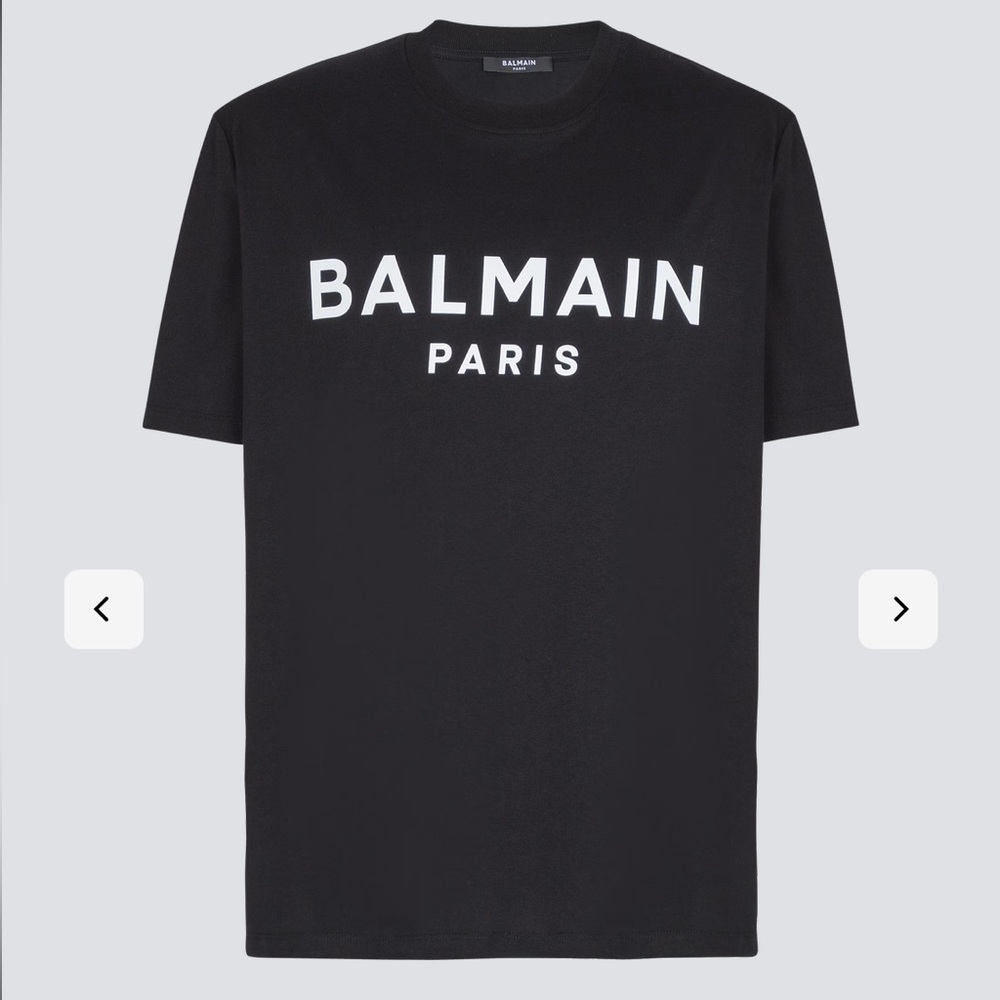Balmain Men’s Black Tshirt Size M